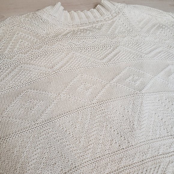 Vintage Cream V-Neck Sweater - Picture 9 of 15